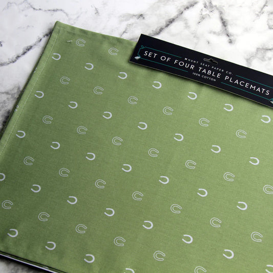 Hunt Seat Paper Co. Lucky Olive Placemat: Set of Four