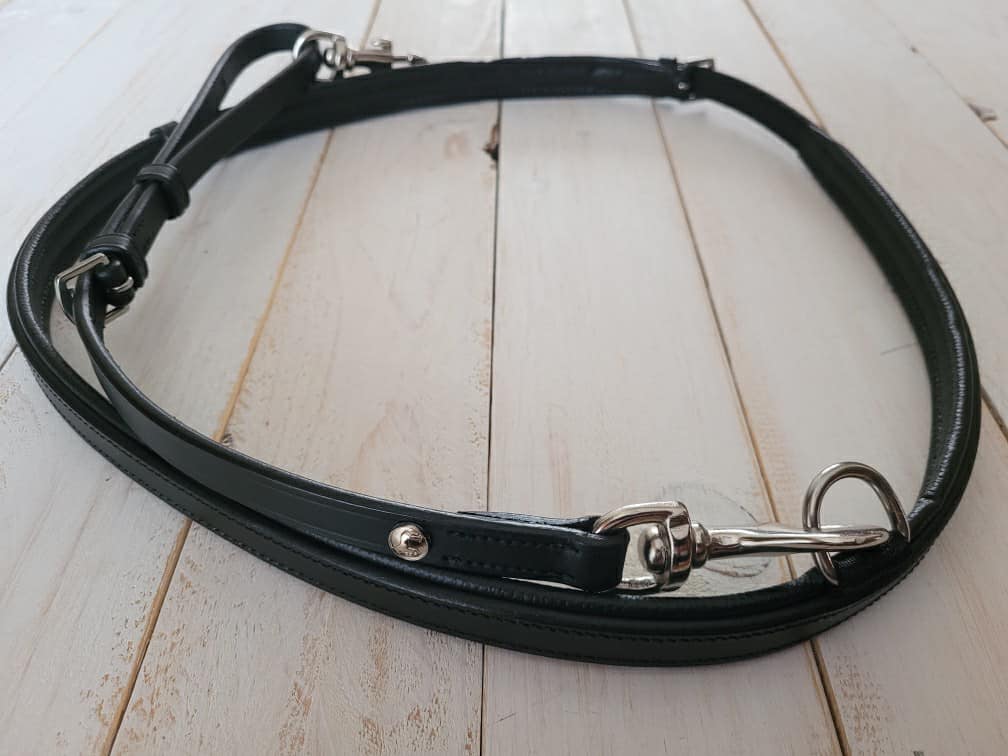 Pup & Pony Co. Padded Leather Neck Strap with Saddle Attachment