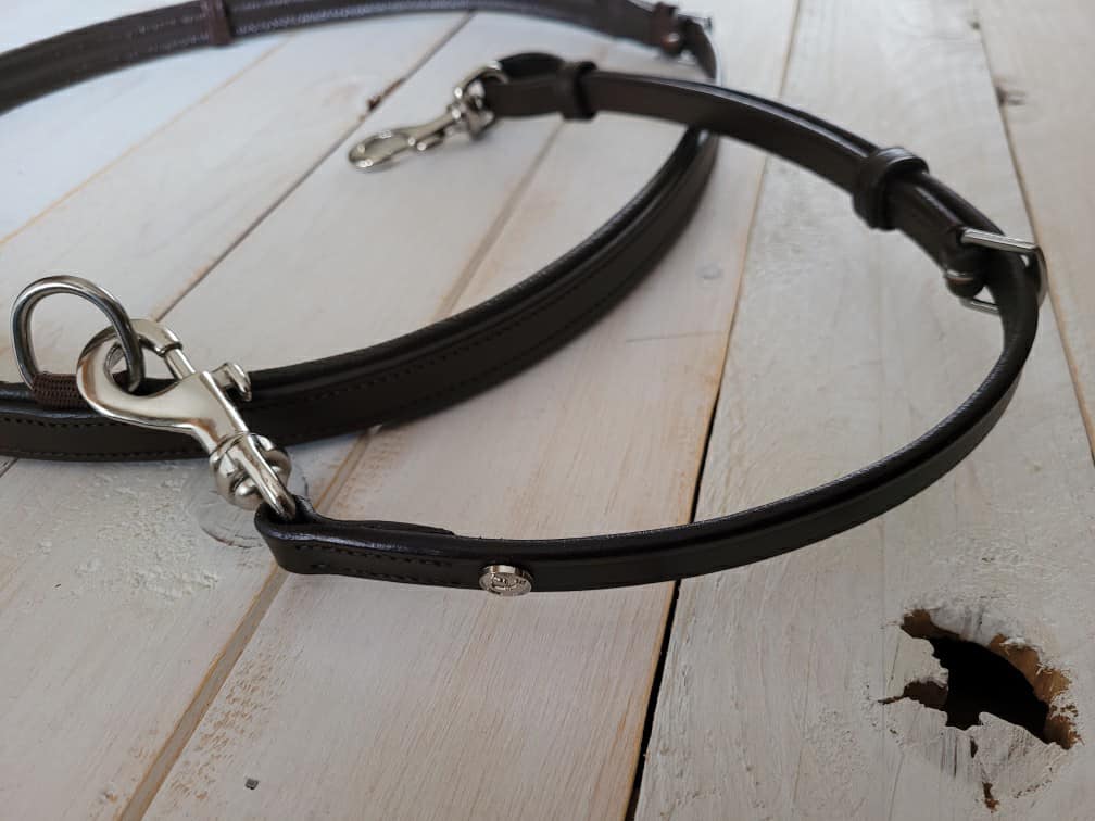 Pup & Pony Co. Padded Leather Neck Strap with Saddle Attachment