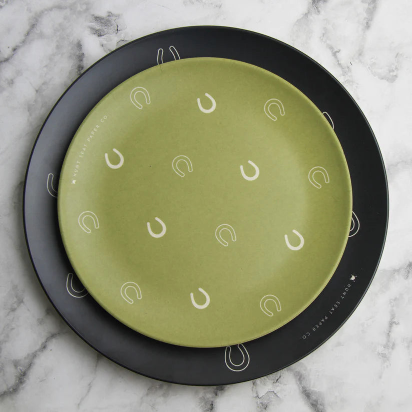 Hunt Seat Paper Co. Lucky Olive Side Plate