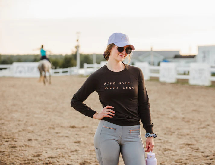 Spiced Equestrian Ride More Active Sweatshirt in Charcoal