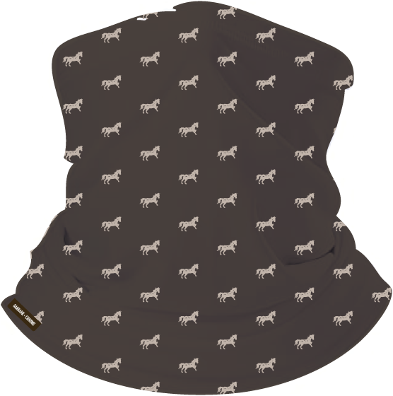 Oakbark & Chrome Signature Horse Print Multi-Functional Face Cover with Filter