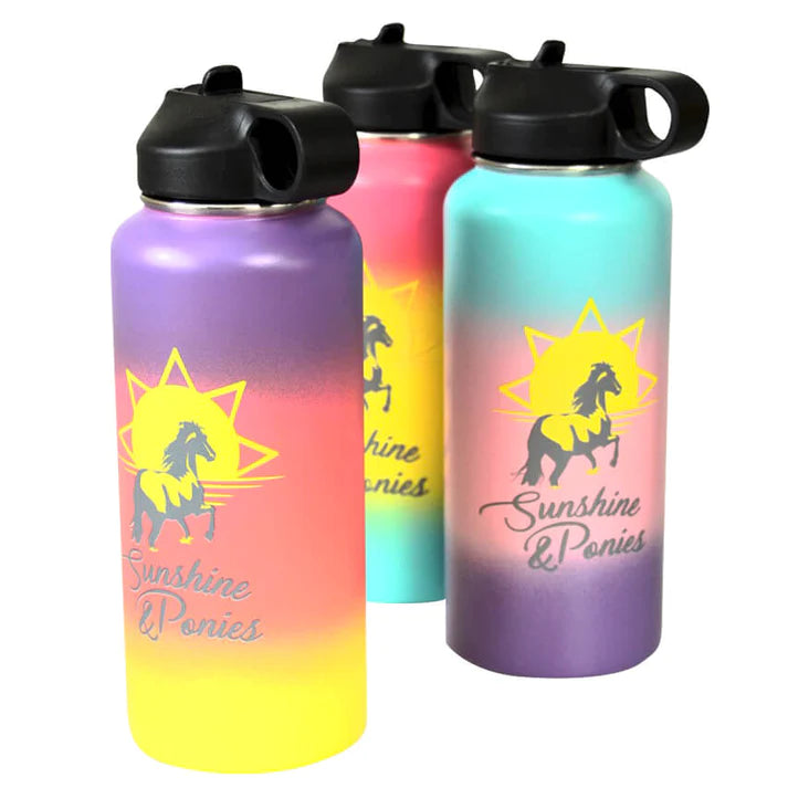 Spiced Equestrian Sunshine & Ponies Water Bottle