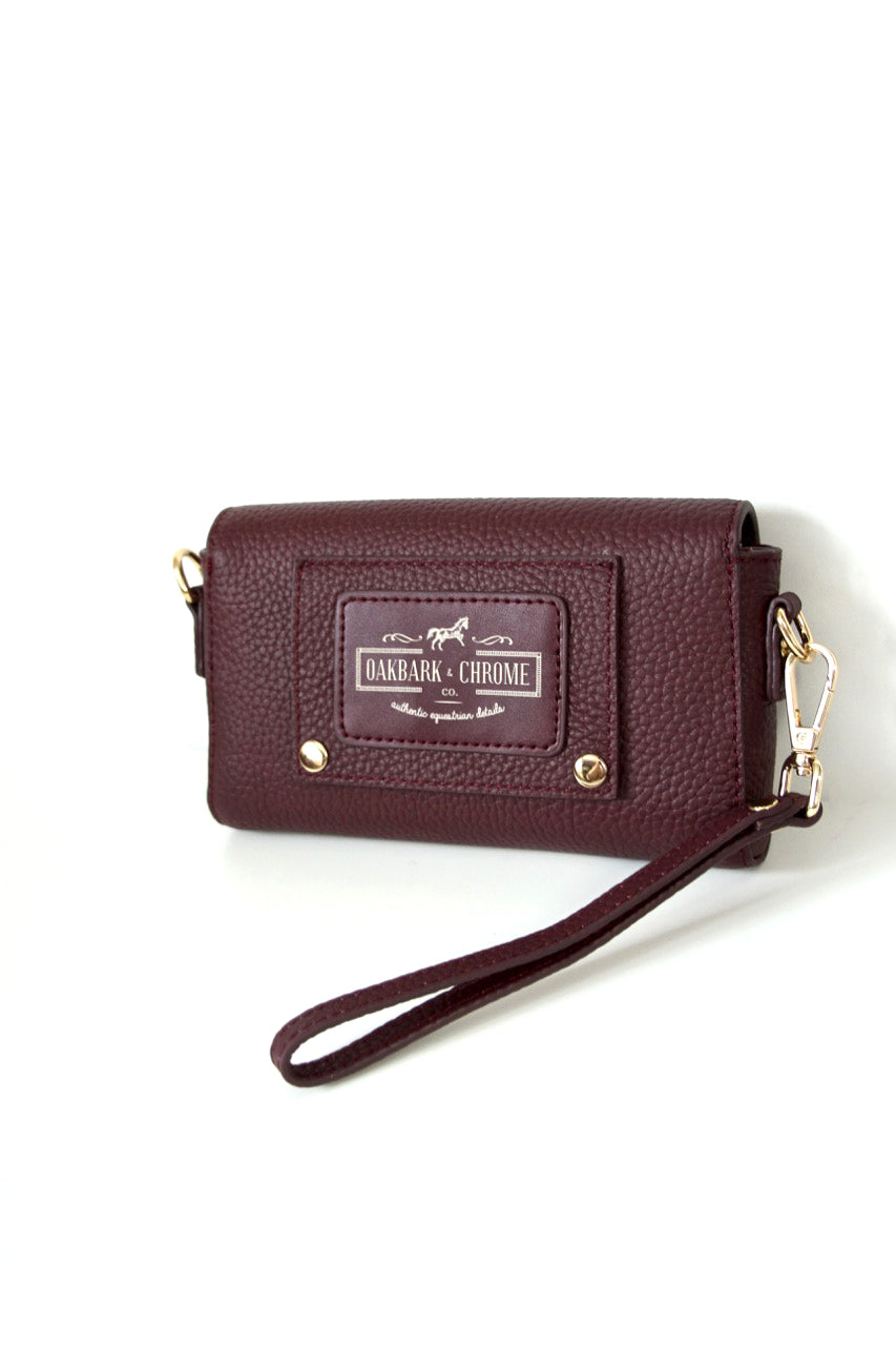 Oakbark & Chrome Rider Belt Bag in Cabernet