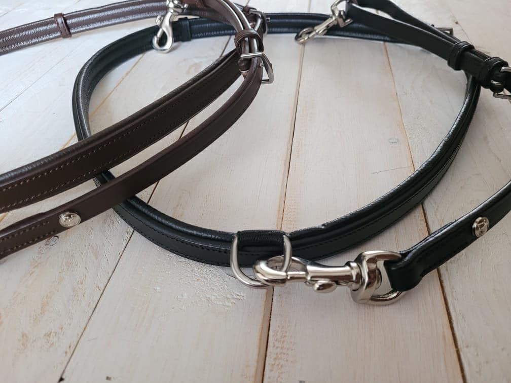 Pup & Pony Co. Padded Leather Neck Strap with Saddle Attachment