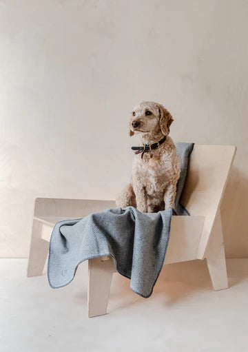 Tartan Blanket Co. Large Pet Blanket in Charcoal Herringbone